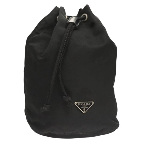 PRADA Pouch Nylon Black Silver - Picture 1 of 14